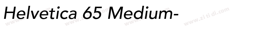 Helvetica 65 Medium字体转换
